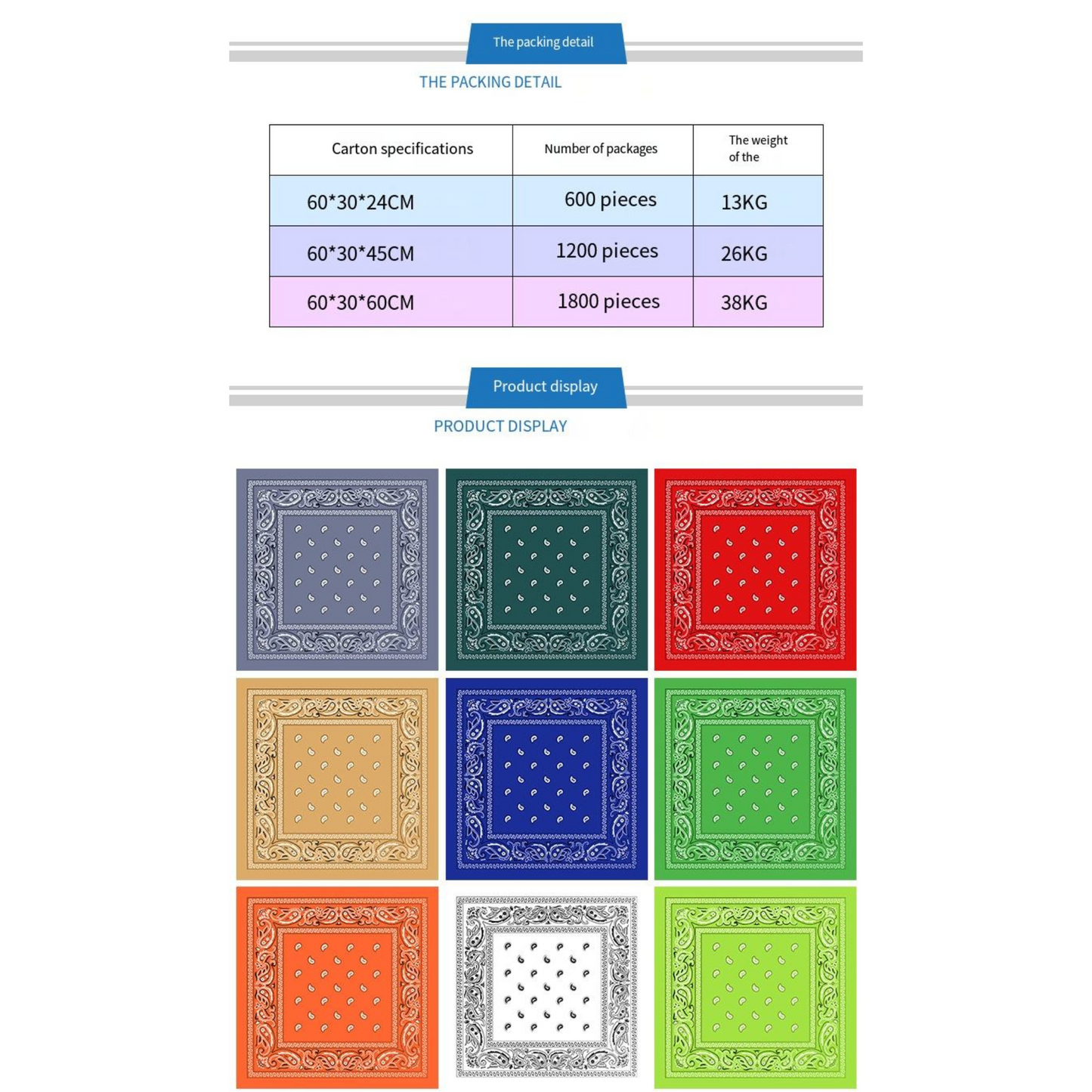 Multi Seamless Bandana - Hatware; 03/HH;