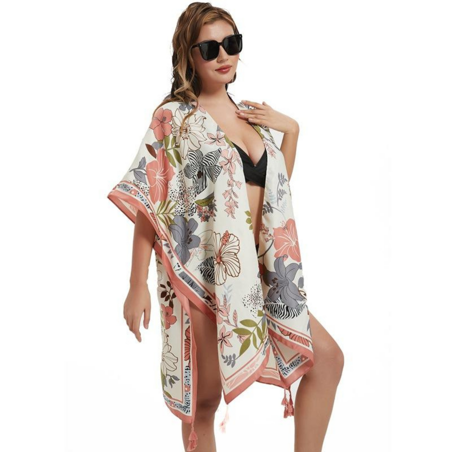 Beach Swimwear Blouse Kimono for Women; 04A/HH;