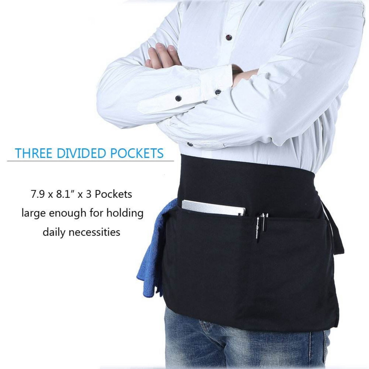 Apron With Pockets In Front , short apron , apron maker , apron manufacturer in vietnam ; 152 TD/HH