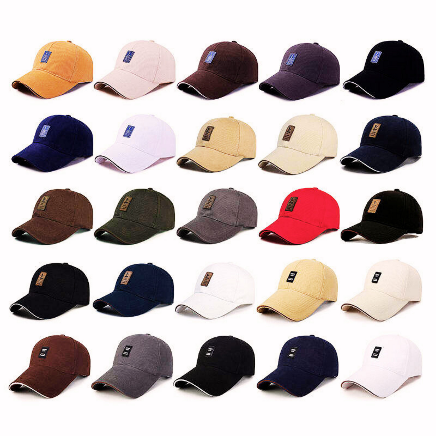 Leather Patch Baseball Cap; 20MD/HH.