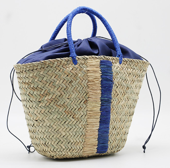 Grass Handwoven Handbag Basket Inner Lining; 200TV/HH;