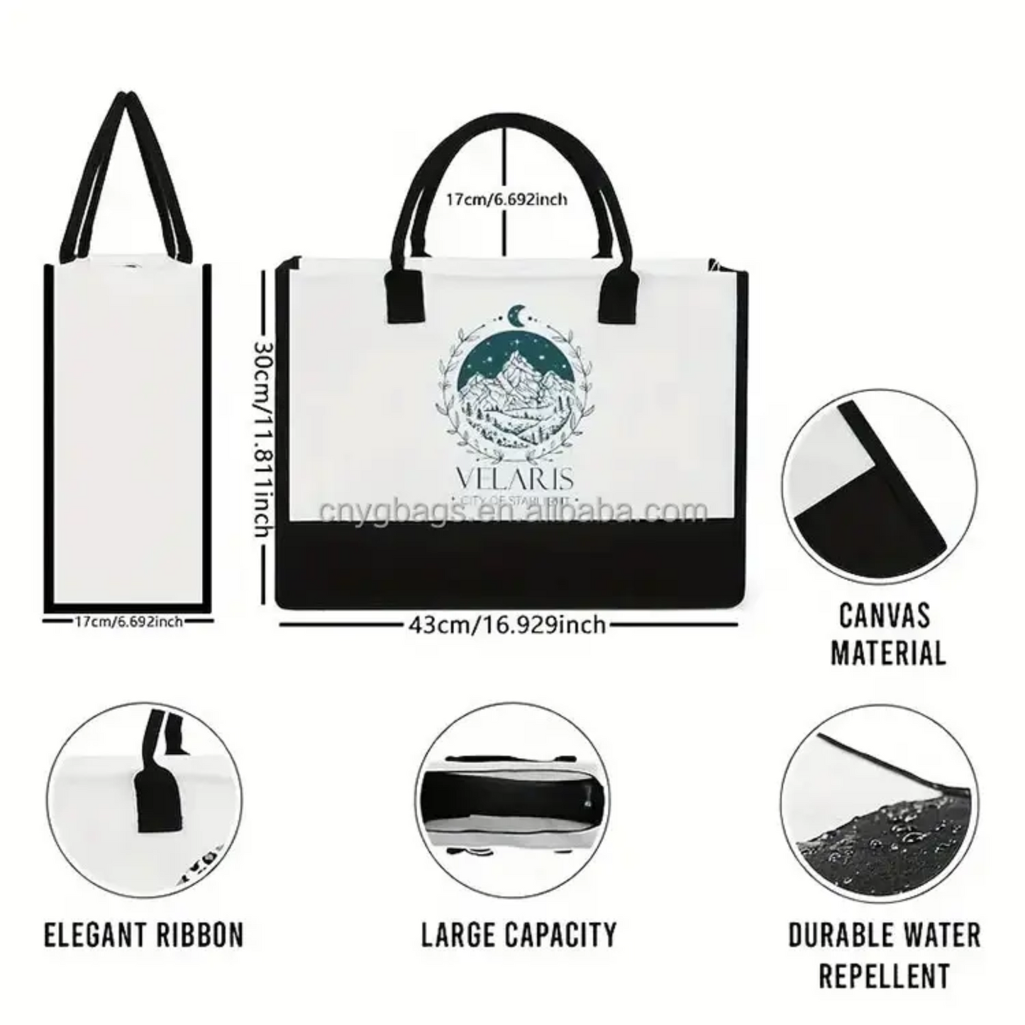 Digital Printing Tote Shopping Bag; 290TV/HH