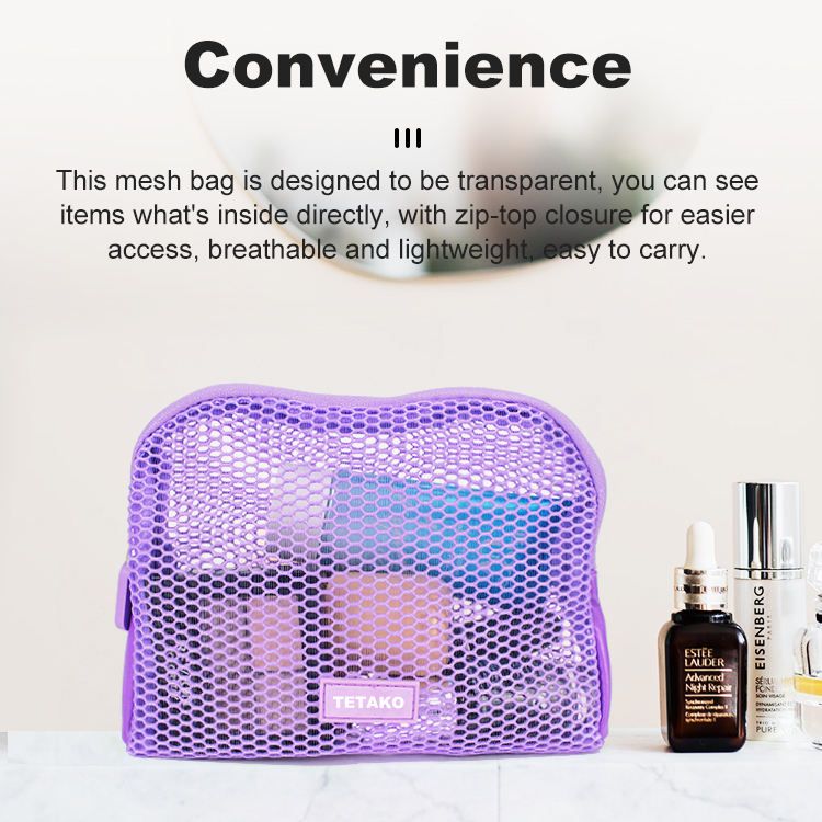 Makeup; Cosmetic Bag; Mesh Bag; 02TTD/HH.