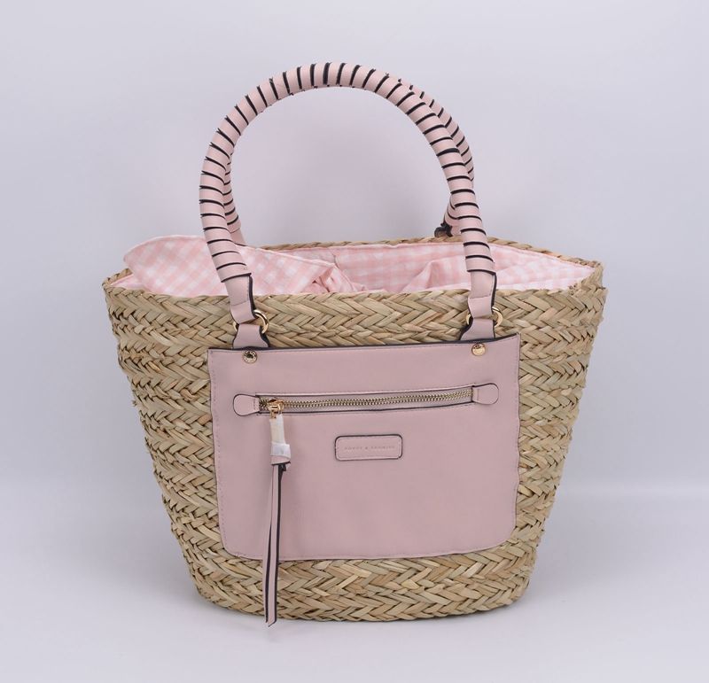 Grass Handwoven Handbag Basket Inner Lining; 200TV/HH;