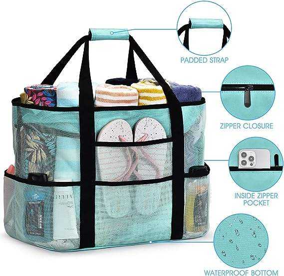 Blue Large Beach Bags; Tote bag ; 182TV/HH
