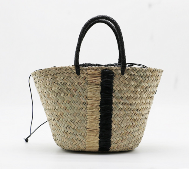 Grass Handwoven Handbag Basket Inner Lining; 200TV/HH;