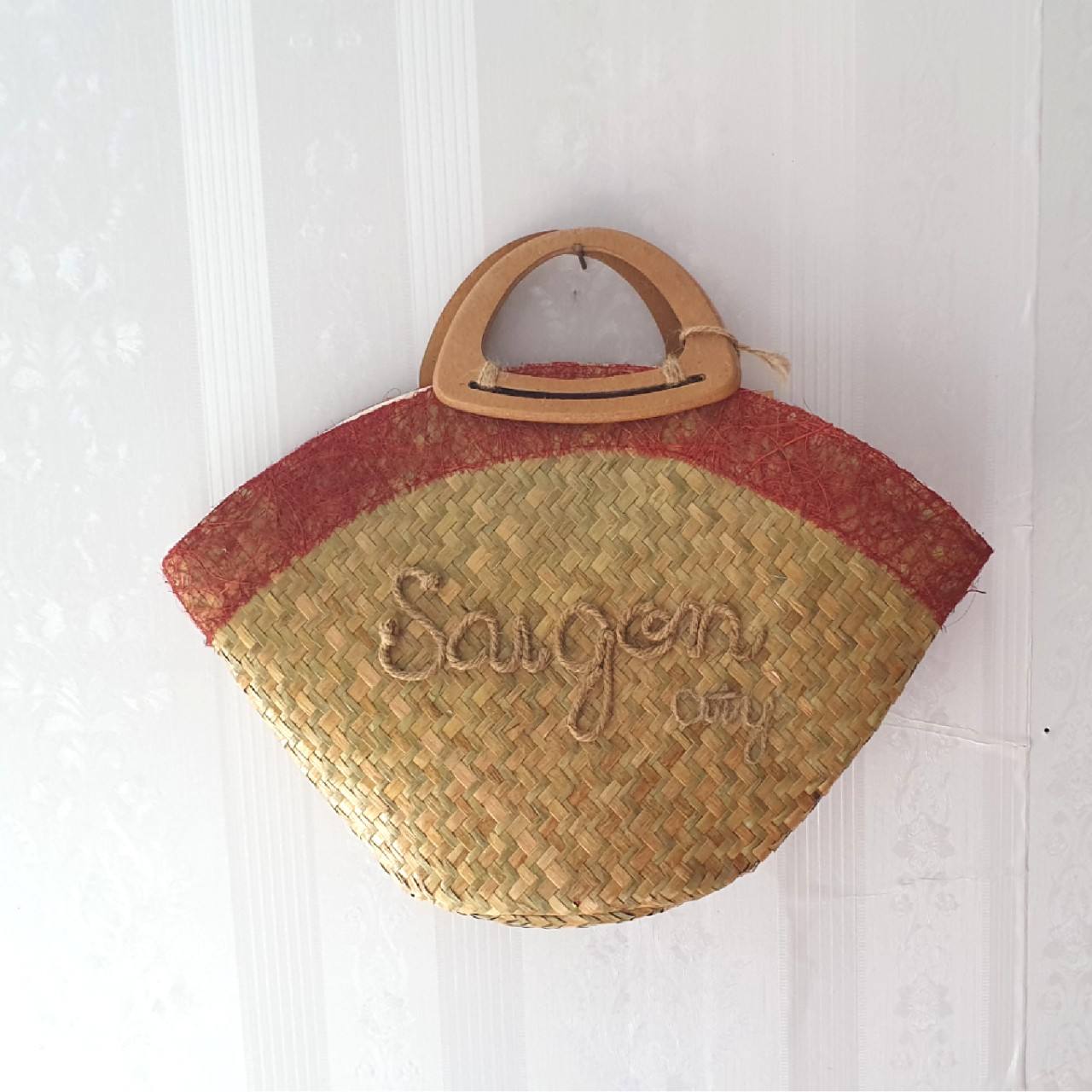 Straw tote handbag , seagrass Bag , tote beach Bag , handmade gifts , straw bag UK ;33TB/HH .