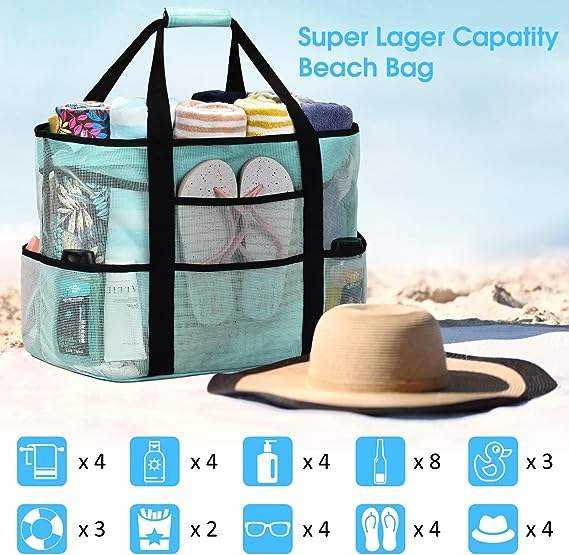 Blue Large Beach Bags; Tote bag ; 182TV/HH
