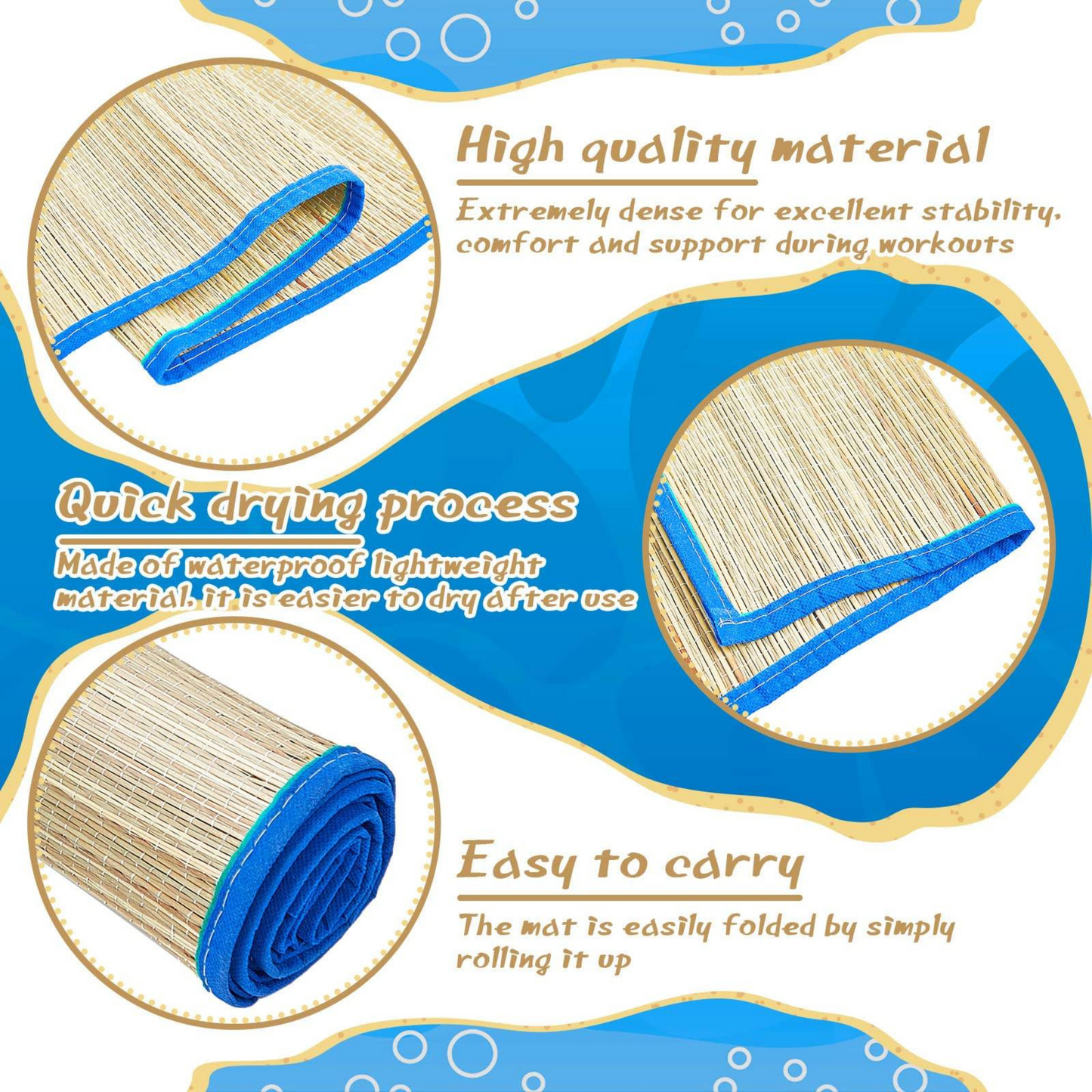 Straw Beach Mat Seaside , beach bag; 01CR/HH