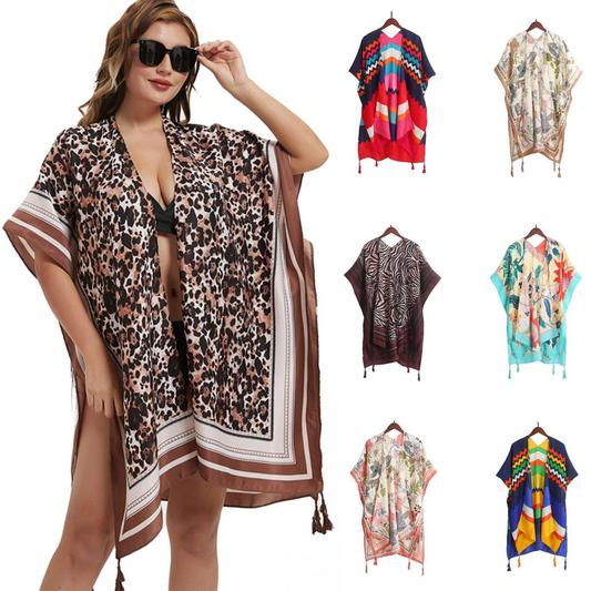 Beach Swimwear Blouse Kimono for Women; 04A/HH;