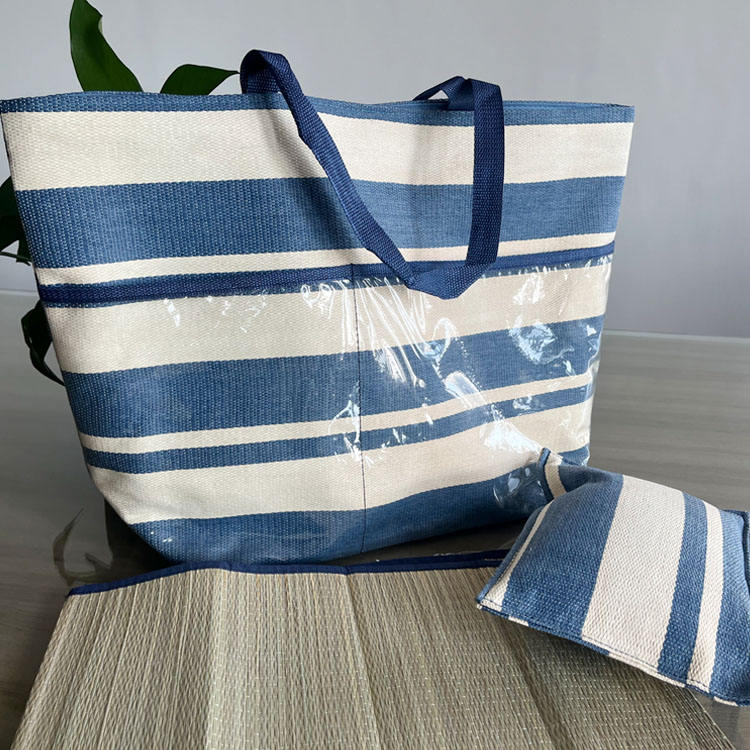 Straw Beach Bag With Pillow And Mat; 199TKD/HH;