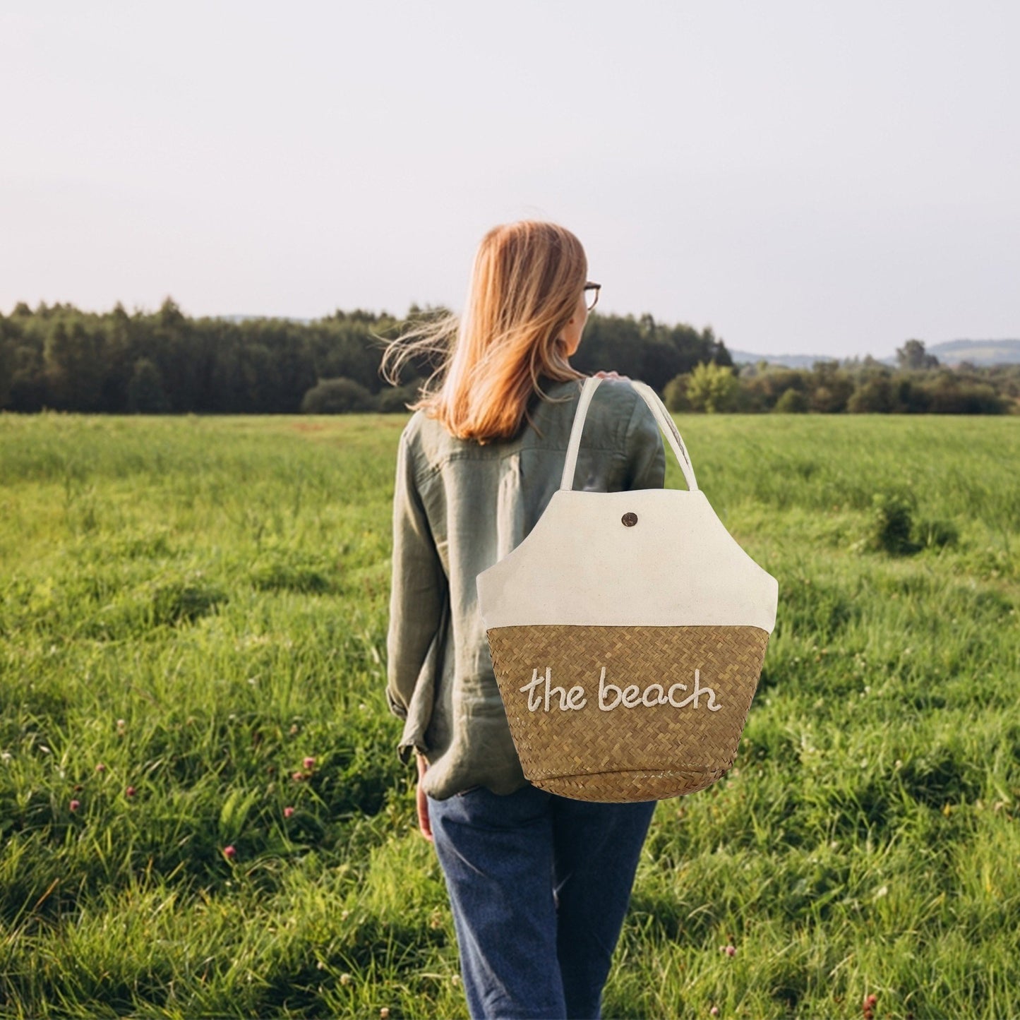 Straw bag; beach bag; 31TB/HH