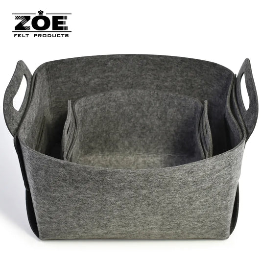 Felt Folding Storage Basket; Bag Felt Storage Basket; 303TV/HH