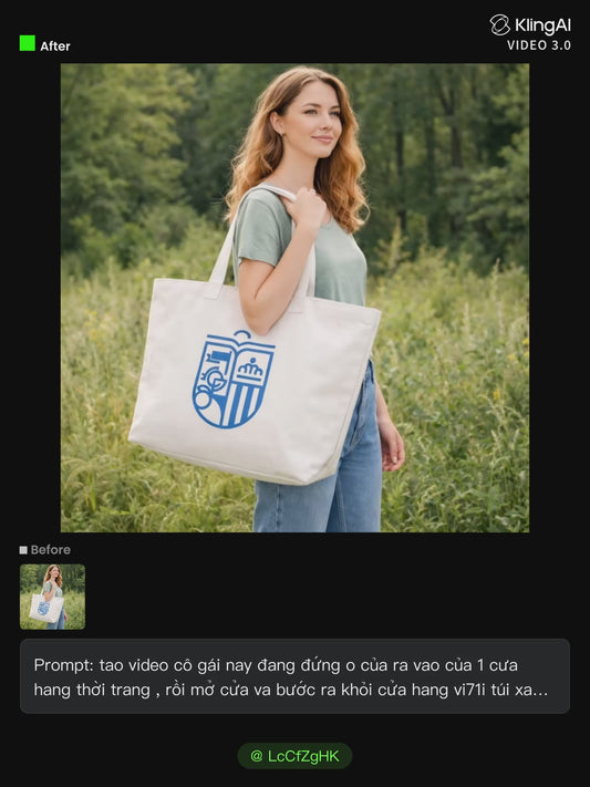Custom Printed Canvas Tote Bag – Eco Friendly Reusable Shopper, Boutique Gift Bag, Wholesale Factory Direct